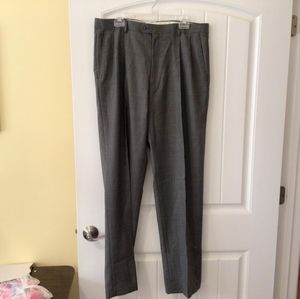 Men's S & K tweed pleat front dress pants, 36 waist/34.5" inseam.